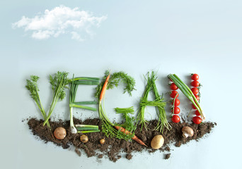 Organic vegan garden