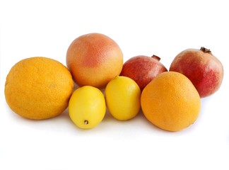 multicolor tropical fruits as delicious and wholesome food