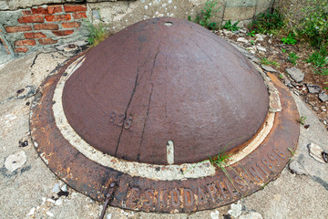old artillery tower in the Austrian Fort of Vrmac, in Montenegro