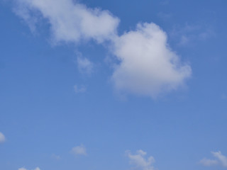 blue sky with white clouds