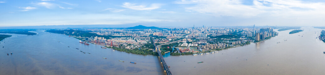 Fototapeta premium Nanjing City, Jiangsu Province, urban construction landscape