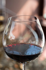 glass of red  wine