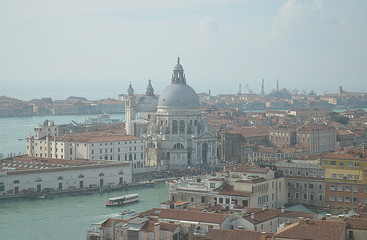 Venice city view from above cityscape 