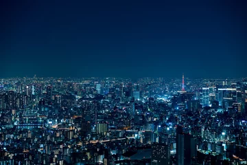 Fototapete Rund 東京の夜景 © zum