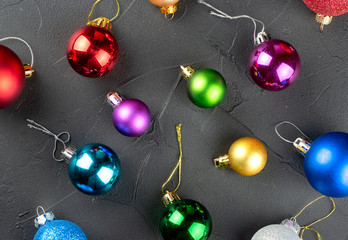 Colorful Christmas balls