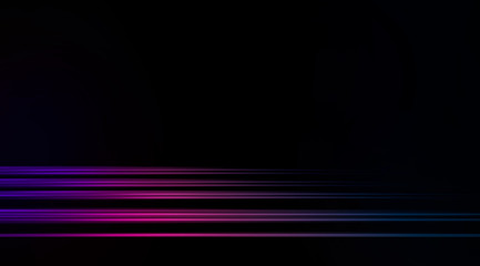 Empty background scene. Dark street reflection on wet asphalt. Rays of neon light in the dark, neon figures, smoke. Background of empty stage show. Abstract dark background.