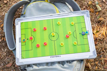 Football or soccer's game tactic board