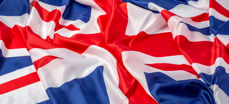 British flag - fabric background