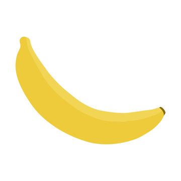 Banana. Object isolated on white background. Vector illustration.