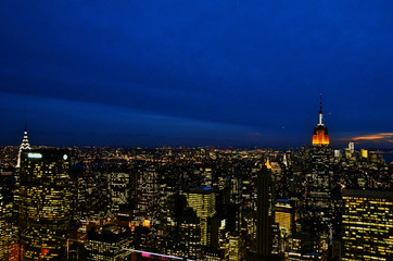 Fototapeta premium Manhattan bei Nacht