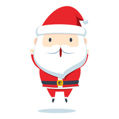 Chibi Santa Clause is jumping