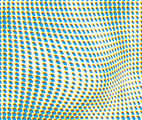 Abstract halftone texture. Vector chaotic background