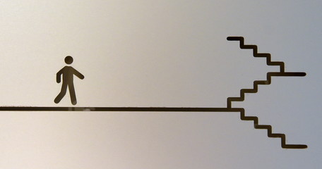 Grafisch dargestellt: Treppenhaus