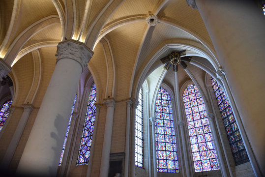 Voûtes gothiques de la cathédrale de Chartres, France