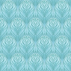 Oriental Seamless Blue Pattern. Abstract background. Print for wrapping paper, textil, fabric, fashion, cards, wedding invitations