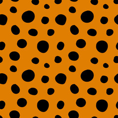 seamless pattern. abstract doodle vector. leopard skin