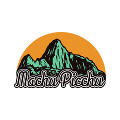  Vector illustration of machu picchu