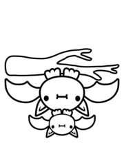 Mama Fledermaus Clipart halloween flügel kind nett lieb design