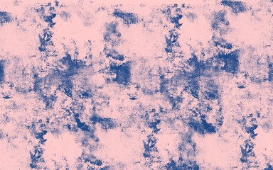 Texture for text, advertising, design. Pink background with classic blue accents. Trends in 2020 year