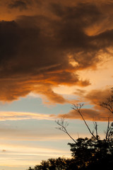 Fototapeta premium Sunset in the state of Minas Gerais, Brasil.