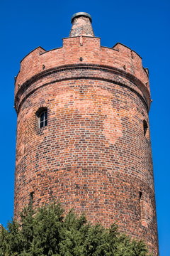 mittelalterlicher hungerturm in bernau bei berlin, deutschland