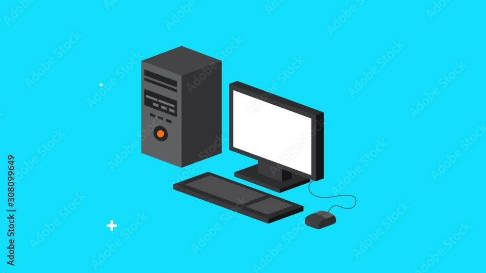 Poster computer desktop device video animation