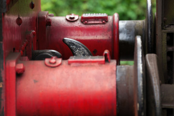 Red Steam Train Coupling