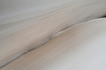 Obraz premium Remaining snow in the urals.