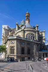 Fototapeta na wymiar Eglise Saint-Eustache church in Paris