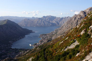 A View of Kotor Bay in Montenegro