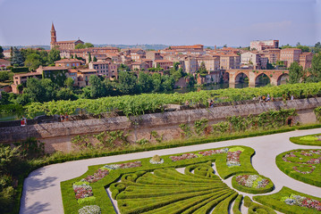 Picturesque city of Albi, south of France.