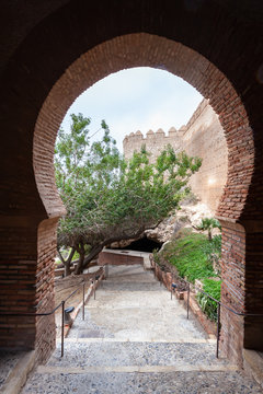 Archway In Alcazaba Almeria Spain