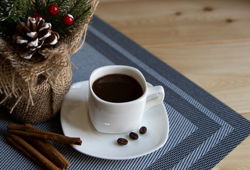coffee, cup, drink, winter, cozy, background, tree, new, year, good morning, merry christmas, holiday, cinnamon, festive, caffeine, celebration, mug, january, season, hot, cold, design, sweet, blanket