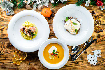 three course christmas dinner