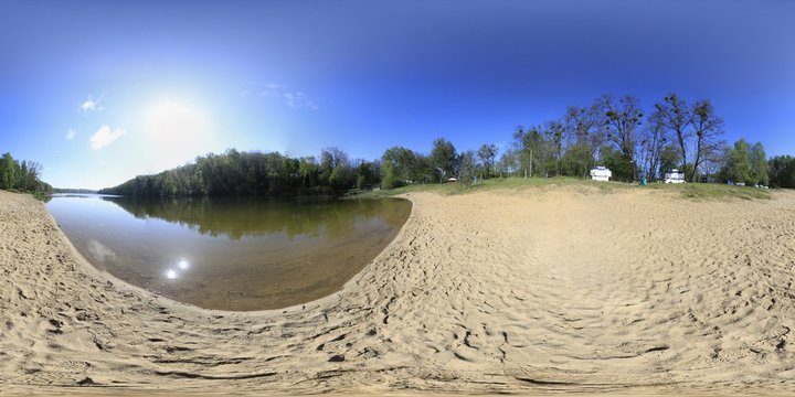 Lake coast 360 Panorama