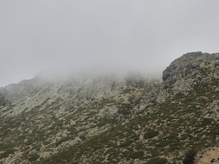 Fototapeta na wymiar Collado del Piornal in the Sierra de Guadarrama National Park. Madrid's community. Spain