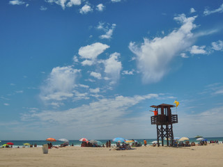 Obraz premium Watchtower on the beach of Conil de la Frontera. Cádiz Andalusia. Spain