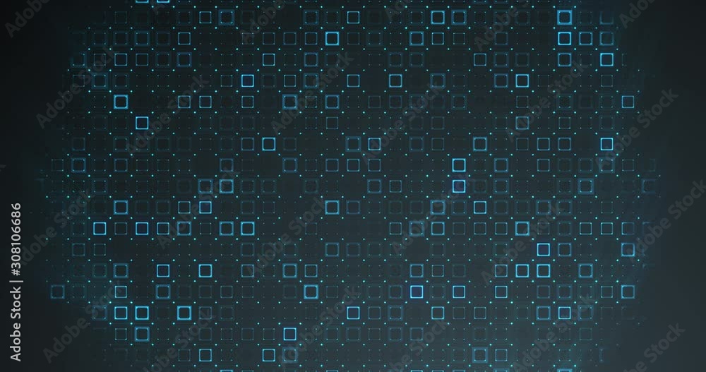 Wall mural abstract grid shape landscape background. 3d rendering