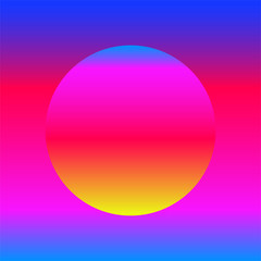 Colorful background with gradient ball. Vector geometric illustration