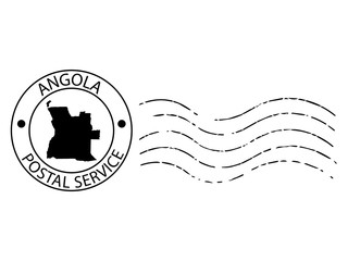 Angola postal stamp Vector illustration Eps 10