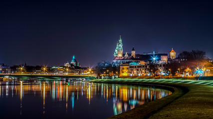 Wawel, Kraków, noc