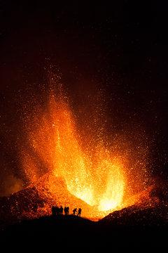 The 2010 eruptions of Eyjafjallajökull were volcanic events at Eyjafjallajökull in Iceland which, although relatively small for volcanic eruptions, caused enormous disruption to air travel.