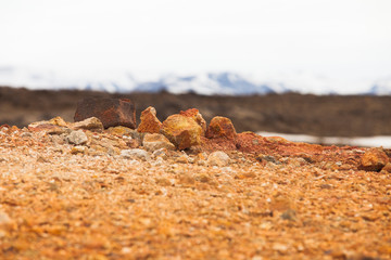 Landscapes on the island of Iceland.