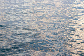 Abstract background texture of sea water at sunset