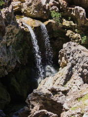 Waterfalls on the Borosa River route in the Natural Park of the Sierra de Cazorla, Segura and Las Villas. In Jaén, Andalusia. Spain