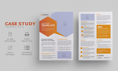 Case Study Layout | Creative Modern Case Study Template