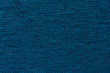 Classic blue. Knitted fabric. Knitted fabric background. Pantone color 2020. Color trend.