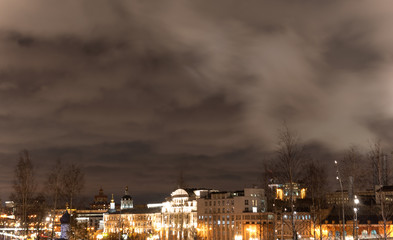 Naklejka premium city at night