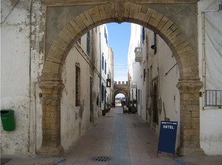 häuserflucht in essaouira marokko