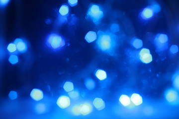 Fototapeta na wymiar Color blue glitter trendy festive background. 2020 year trend